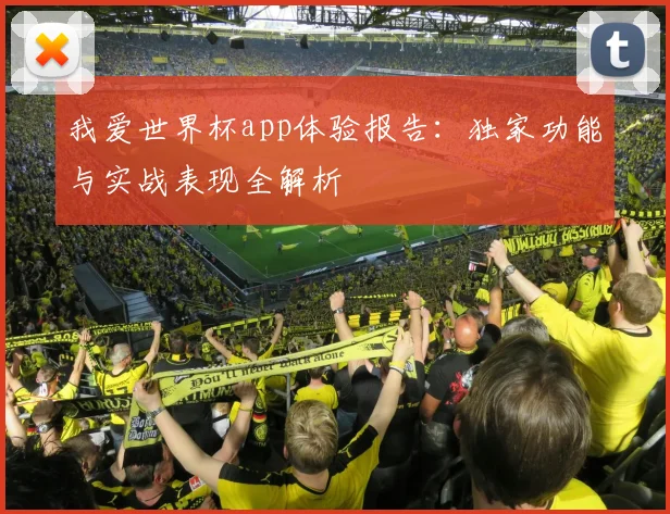 我爱世界杯app体验报告：独家功能与实战表现全解析