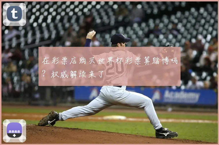在彩票店购买世界杯彩票算赌博吗？权威解读来了